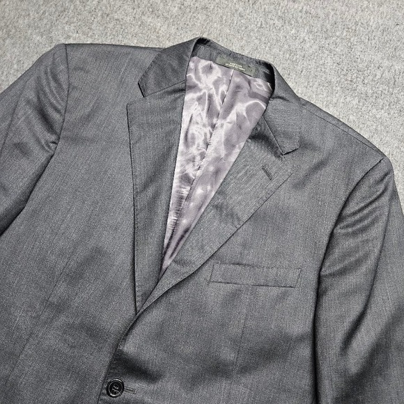 Saks Fifth Avenue Other - Saks Fifth Avenue Blazer Mens 42R Grey Ermenegildo Zegna Wool Sport Coat